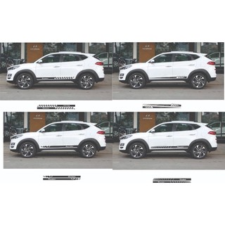 Tem dán sườn xe ô tô trang trí, dành cho 4 chỗ, 5 chỗ, 7 chỗ phù hợp các huyndai tucson, kia, isuzu, toyota.
