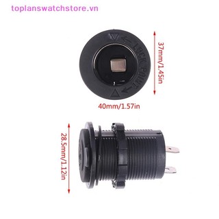 Toplanswatchstore 12V-24V Ổ cắm điện ô tô chống nước Ổ cắm thụ thể Phụ kiện ô tô cho ô tô Thuyền xe máy VN