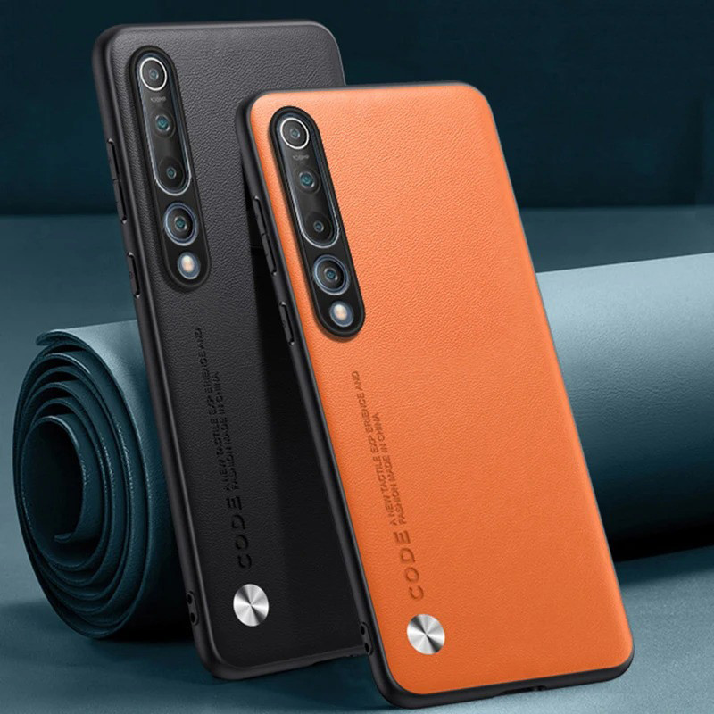 Vỏ Da Cho Xiaomi Mi 10 / 10 Pro 5G Vỏ PU Mờ Sang Trọng Chống Sốc
