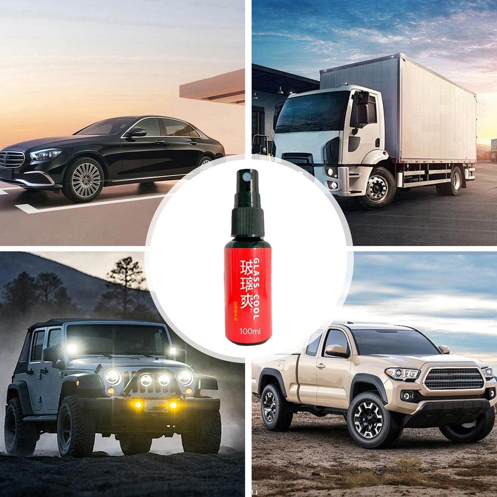 Xịt chống nước ô tô chất lượng cao Lớp phủ Nano Chất chống mưa cho gương chiếu hậu kính lâu trôi Chống mài mòn Tầm nhìn trong suốt pomervn