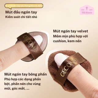 Bộ 6 Mút Trang Điểm Gecomo Phiên Bản Hạt Dẻ Màu Nâu Đa Năng