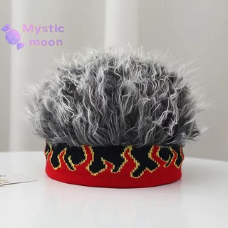 [Huyền bí] Mũ tóc giả Unisex Beanie Mũ tóc ngắn tổng hợp Mũ len Hip Hop Mũ len giả Mũ tóc giả Tóc giả Mũ nón dưa ngắn [Mới]