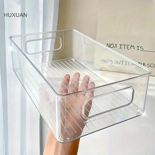 Huxuan Acrylic Hộp Bảo Quản Mỹ Phẩm Để Bàn Hộp Nhựa Trong Suốt Ký Túc Xá Hộ Gia Đình Mặt nạ Da Hộp Tủ Lạnh Hộp Bảo Quản RFT