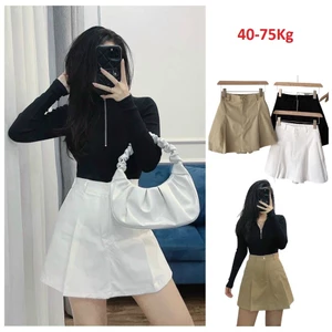 Quần Váy Nữ Xếp Ly Lưng Thun Co Dãn Có Quần Bên Trong Có Bigsize Cạp Cao, Quần Short Đùi Nữ đẹp vải kaki