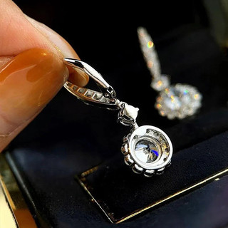 S925 Hoa Bạc Zircon Bông Tai Trang Sức Thời Trang Đơn Giản Quà Tặng Nữ