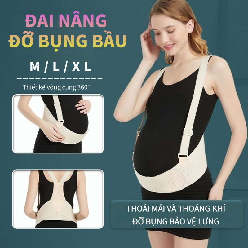 Đai Đỡ Bụng Bầu Thoải Mái Và Thoáng Khí Giảm Đau Lưng Đai Nâng Đỡ Bụng Bầu Giúp Mẹ Bầu Cảm Thấy Thoải Mái