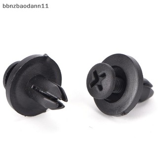 [BBNZDD] 50 chiếc 6 mm Auto Car Bumper Retainer Push Black Plastic Clips Fasteners BVAH