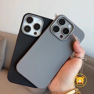 Vỏ Da Vải Lanchee Ins Style Cho iPhone 16 Pro Max 16 Plus 15 Pro Max 15 14 Plus Pro Max Vỏ Điện Thoại Mềm Kim Loại Bảo Vệ Ống Kính Cảm Giác Da Mặt Sau Chống Sốc