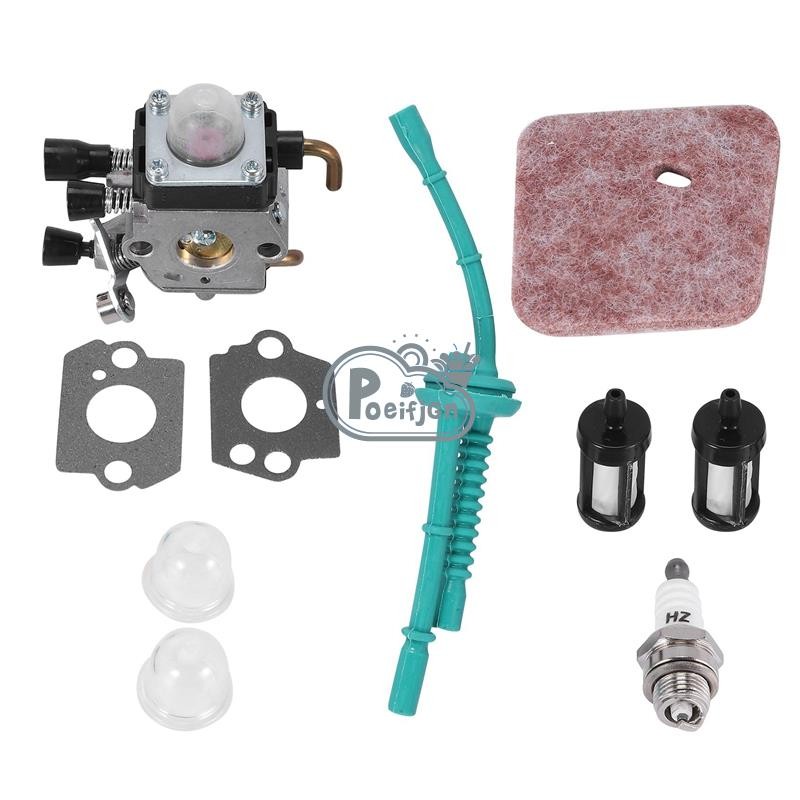 [Poeifjgn] Bộ chế hòa khí cho STIHL FS55 FS55R FS38 FS45 FS46 KM55 HL45 FS45L FS45C FS46C FS55C FS55RC Tông đơ dây Weed Eater