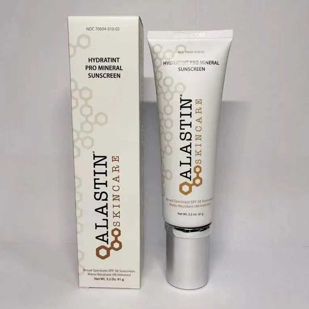 ALASTIN Skincare Hydra Tint Pro Mineral Sunscreen Tinted Daily Sunblock | Fragrance-Free, Water Resistant 91g