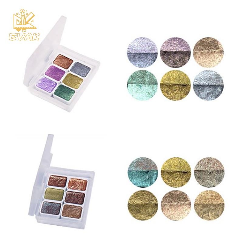Alittlesetrtu 1ml 6 Màu Ngọc Trai Series Hướng Dẫn Sử Dụng Màu Nước Sơn Nghệ Thuật Sơn Móng Tay Trang Trí Màu Nước VN