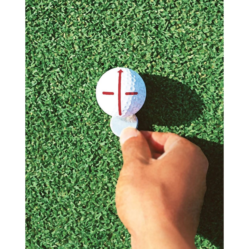 Shachihata Artline Golf Master Marker – Bộ đánh dấu bóng chính xác kèm khuôn & bút hai đầu