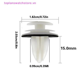 Toplanswatchstore 50 / 100 Cái Kẹp Bảng Điều Khiển Cửa Ô Tô W / Vòng Niêm Phong Tự Động Giữ Xe Chốt Ốp Lưng Kẹp Xe Đẩy Pin Đinh Tán Bảng Điều Khiển Cửa Kẹp VN
