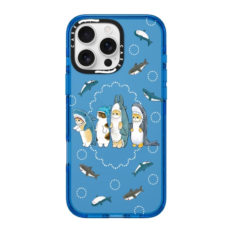 CASECASE X Mèo xếp hàng Ốp lưng bầu trời Màu xanh trong suốt Cứng hút từ tính Tác động cho Apple IPhone 12 13 14 15 16 Pro Max Plus Có hộp