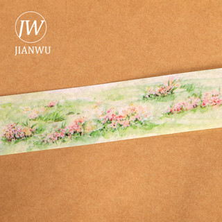 JIANWU 200cm Mây Cây Cỏ Sen Ao Tường Phong Cảnh Chất Liệu Cắt Băng Washi Sáng Tạo Tạp Chí Sổ Lưu Niệm Văn Phòng Phẩm