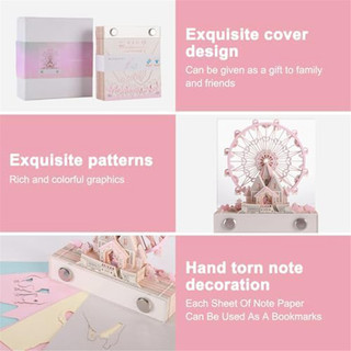 1 Mảnh 3D Notepad Để Bàn Có Đèn, Lịch Để Bàn Nghệ Sĩ Acrylic 2024 Lịch 3D Notepad Artopad Khắc