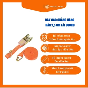 Dây cảo chằng hàng, tăng đơ bản 2,5cm tải trọng 800kg dây tăng đơ chằng hàng, pallet, xe máy, ô tô, vận chuyển FE123