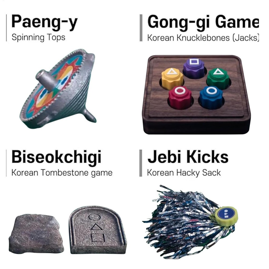 Squid Game 2 Gonggi Stone Đá Gỗ Gonggi Hàn Quốc Jack Bộ Trò Chơi Truyền Thống Tay Mắt Phối Hợp Huấn Luyện Đồ Chơi shopidaevn