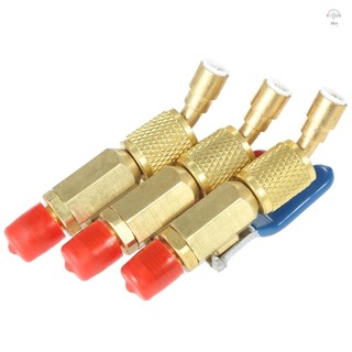 Chất Làm Lạnh 1 Màu Mã Hóa R410A R134A Van Tắt Cho AC HVAC Ống Sạc Lạnh