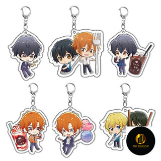 Mặt dây chuyền móc chìa khóa acrylic Sasaki và Miyano Shirai Yusuke các nhân vật ngoại vi anime địa điểm xuyên biên giới