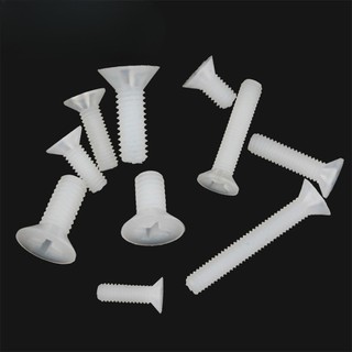 ((LXY) Ốc Vít Đầu Dẹt Nylon / Ốc vít đầu pake dẹp mỏng phẳng Nhựa  KM Vít M2 / M2.5 / M3 / M4 / M5 / M6 / M8 * L: 4-40mm (RM-VN-1)