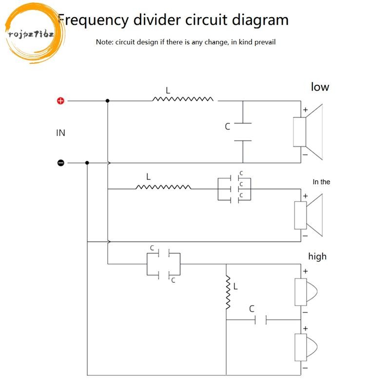 Loa Crossover Midrange + Bass Loa 4 Chiều Bộ chia tần số âm thanh Rạp hát tại nhà Bộ chia loa