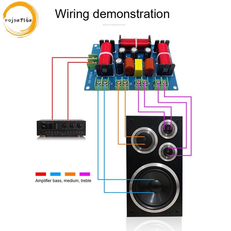 Loa Crossover Midrange + Bass Loa 4 Chiều Bộ chia tần số âm thanh Rạp hát tại nhà Bộ chia loa