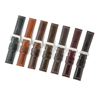 Kích Thước Lớn 26 Mm Sáp Dầu Vintage Da Thật Chính Hãng Dây Đeo Đồng Hồ 20 Mm 22 Mm 24 Mm Da Bò Dây Đồng Hồ Phát Hành Nhanh Dây Đeo Tay Cho Nam Vòng Tay Quà Tặng Giáng Sinh