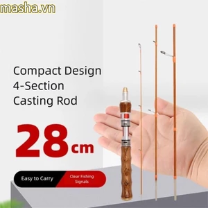 Cần câu đúc, Cần câu quay điện Carbon UL, Cần câu di động 2025 1,4m mùa đông