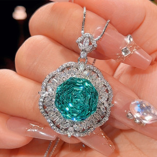 Phong cách châu Âu - Mỹ, đáy đồng mạ vàng, hoa hồng cắt nhiều màu sắc, phù hợp nữ, 14mm
