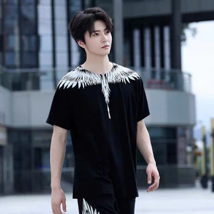Áo Thun Burlon Cánh Trắng Răng Cưa KCloset Áo Phông Cotton Dày Dặn Dáng Rộng Nam Nữ NA923