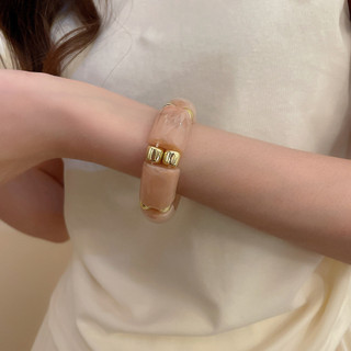 DREJEW Vòng tay nối vuông nhựa châu Âu và Mỹ này thời trang, hợp thời trang, đa năng và thanh lịch. Nó có thiết kế độc đáo và là phụ kiện thích hợp cho nữ