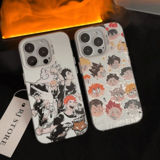 Ốp Lưng Điện Thoại Samsung Galaxy A16 A06 A55 A54 A15 A13 A24 A33 A20S A22 A32 A72 Bao Bóng Chuyền Haikyuu Anime Họa Tiết Nhân Vật Hoạt Hình Laser IMD Cứng Mờ