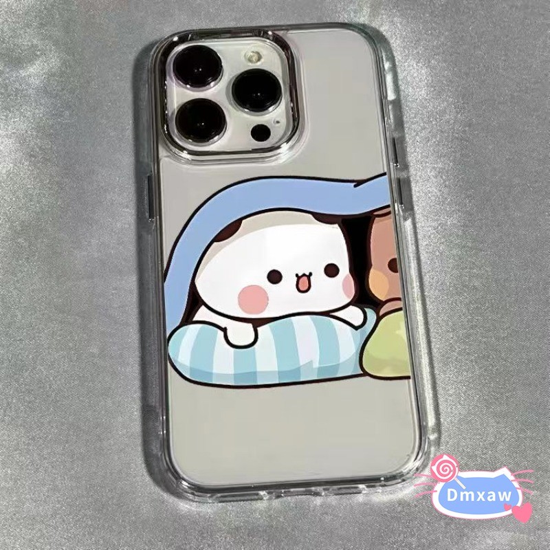 Ốp Điện Thoại Gấu Gấu Trúc Dễ Thương Cho Samsung Galaxy S25 Edge S24 S23 S22 S21 S10 Plus S20 FE F55 F14 C55 M55 M52 M34 M32 M22 F22 M14 A22 Vỏ Hoạt Hình BuBu Yier Cặp Đôi Ốp Lưng Mềm