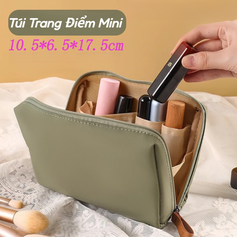 Túi trang điểm Mini túi son môi mini cầm tay túi nhỏ Túi đựng tiền xu,Thiết Kế Thời Trang Màu Pastel