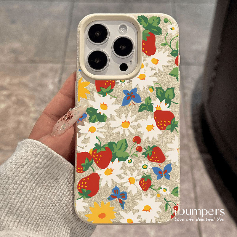 ibumpers Ốp Điện Thoại iPhone Họa Tiết Hoa Ngọt Ngào Thanh Lịch Cho IPhone 16 15 14 12 13 11 Pro Max IP 7 8 Plus X XS XR Ốp Lưng Mỏng Silicon Mềm Da Họa Tiết