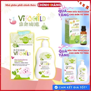 Sữa tắm gội 2in1 thảo dược cho bé VIFOCHILD 200ml Làm sạch nhẹ nhàng Dưỡng ẩm Bảo vệ làn da khỏe mạnh Baby 4