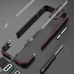 Ốp Lưng Nhôm & Khung Ống Kính Kim Loại Ốp Lưng Điện Thoại Samsung Galaxy S26 S23 S25 S24 S22 Ultra S23Ultra S24Ultra Sang Trọng Chống Sốc