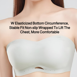 Brelira Áo Ngực Quây Liền Mạch Push Up, Chống Trượt, Mỏng Thoáng Khí, Hỗ Trợ Phụ Nữ Không Dây