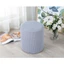 Vỏ đôn tròn vải nỉ nhung gân DECOR HOME SH, bọc đôn sofa dày dặn mềm mại