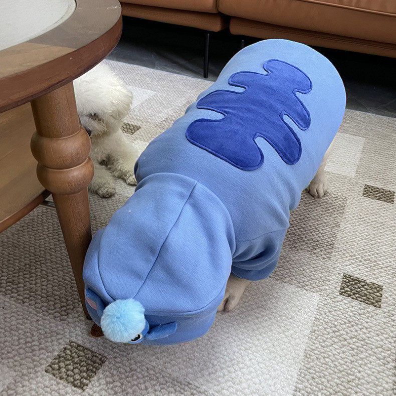 Thú Cưng Dễ Thương Lót Lông Cừu Dày Áo Teddy Gấu Trúc Chó Mùa Thu Đông Áo Chui Đầu