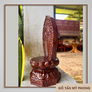 Đế đài sen để tượng Phật | Đôn gỗ hoa sen | Tháp tỏi | Đế sen Đôn tượng | Tựa lá bồ đề | Gỗ tự nhiên