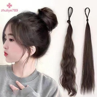 < zhuliye789 > Gói tóc tự cuộn dây Tóc giả cuộn dây một mảnh Hiện vật Túi tóc giả bổ sung cao cấp