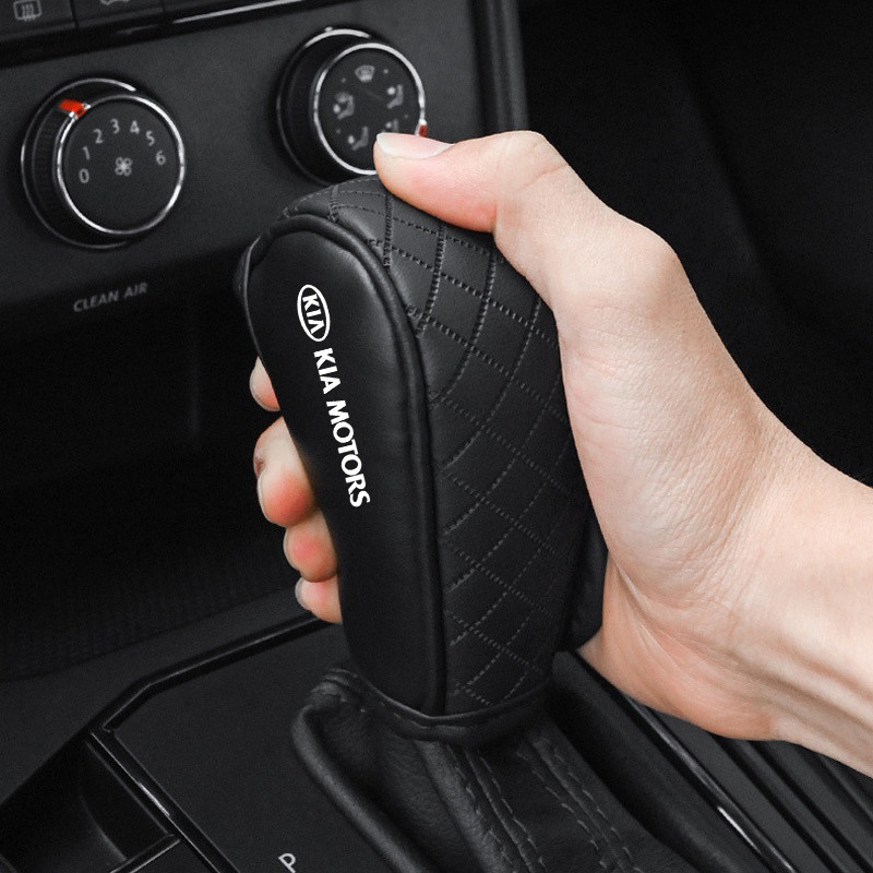 Bọc cần số xe hơi phổ thông cho KIA EV6 GT Sportage Rio K5 Picanto Carnival Sorento Cerato Seltos Optima, bọc cần số tay phanh, bọc cần số tay và tự động
