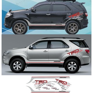 Tem dán sườn xe toyota fortuner, tem xe ô tô 7 chỗ tem dán sườn xe thể thao các dòng ford everest, mitsubishi, mazda