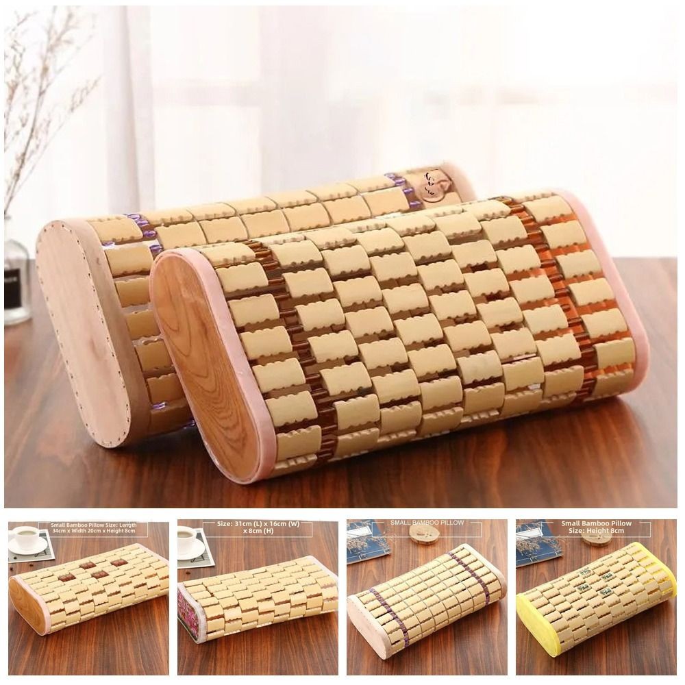 Gối thoáng khí AWNGD, Gối tre làm mát thoải mái, Gối mát bằng gỗ hình chữ nhật bằng tre tại nhà