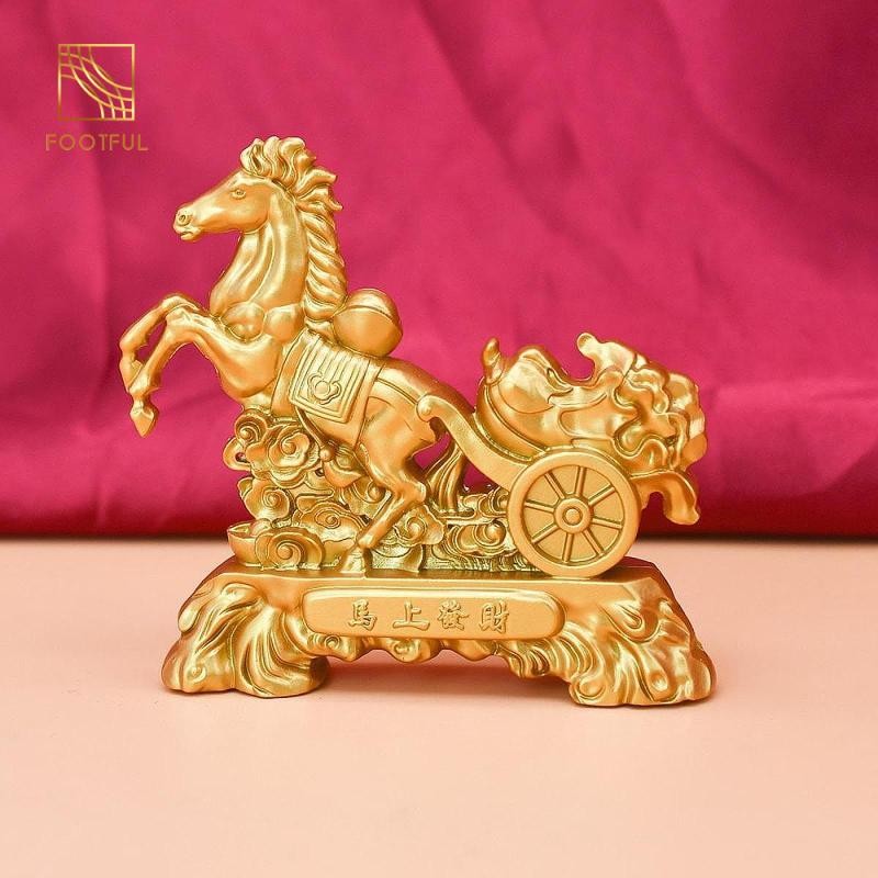 Phong Thủy Tượng Thành Công Sự Nghiệp Động Vật Điêu Khắc Ngựa May Mắn Tượng Cho Kệ Sách Giáng Sinh Khách Sạn Bàn Ăn Tân Gia