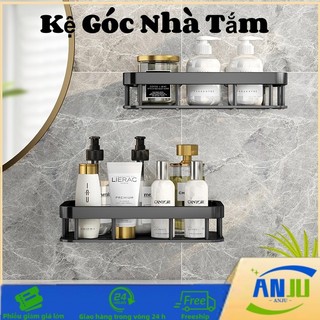 Kệ Góc Nhà Tắm Bằng Keo, Dán tường đựng đồ đa năng, Kệ Dán Tường Chất Liệu Nhôm Không Gỉ Siêu Nhẹ Để Đồ Tiện Lợi