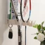 Giá đỡ vợt cầu lông AWNGD, Móc treo vợt Tennis 3 khe không cần đục lỗ, có hộp đựng bóng Giá đựng đồ treo tường Pickleball