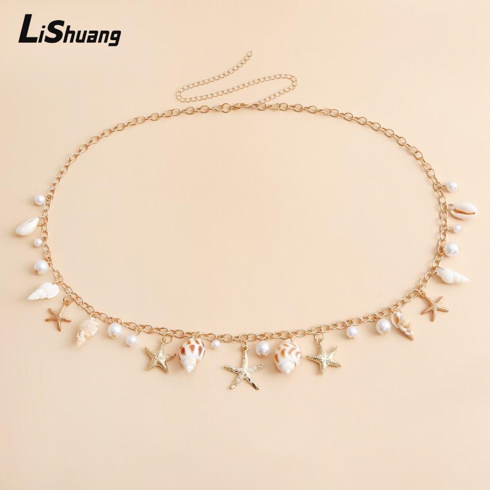 Lishuang Dây Xích Eo, Sao Biển Sao Biển Vỏ Mặt Dây Chuyền Cơ Thể, Mùa Hè Rỗng Ra Bohemian Giả Trang Sức Phụ Kiện Cho Nữ